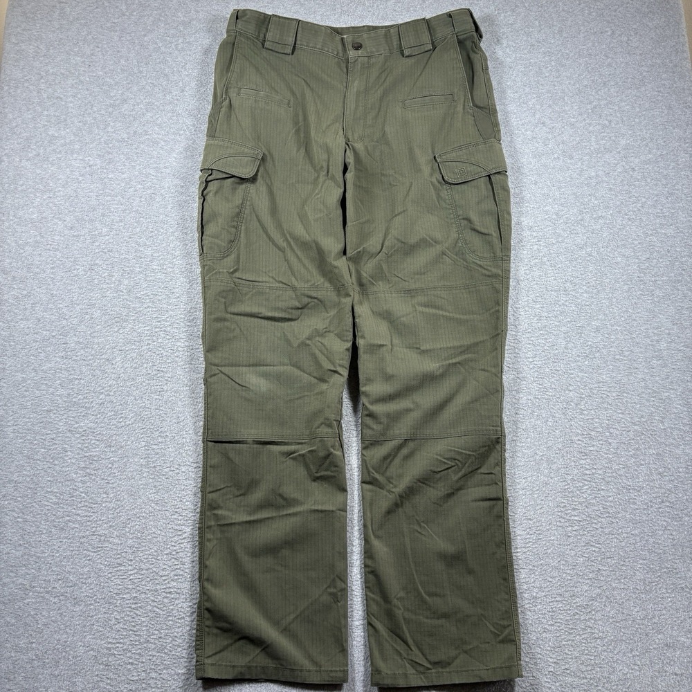 5.11 Tactical Stryke Pants Mens 34x34 TDU Green Flex-Tac Cargo Ripstop Utility